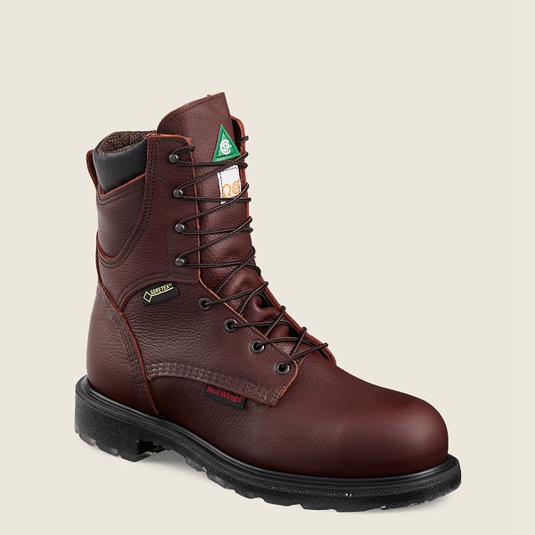 Red Wing Safety Bot Erkek - Supersole® 2.0 - 8-Inch Waterproof Csa Toe - Bordo - 60SNWXKCT